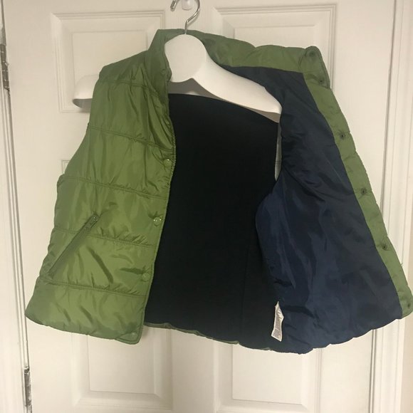 American Eagle Snap Front Puffer Vest Green  Size XL - Picture 4 of 6